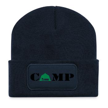 camp_2c - Recycelte Patch Beanie - French Navy - Vorne