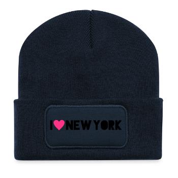 I Love New York - Recycled Patch Beanie - french navy - Front