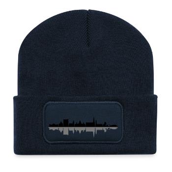 Skyline - Hannover - Recycelte Patch Beanie - French Navy - Vorne