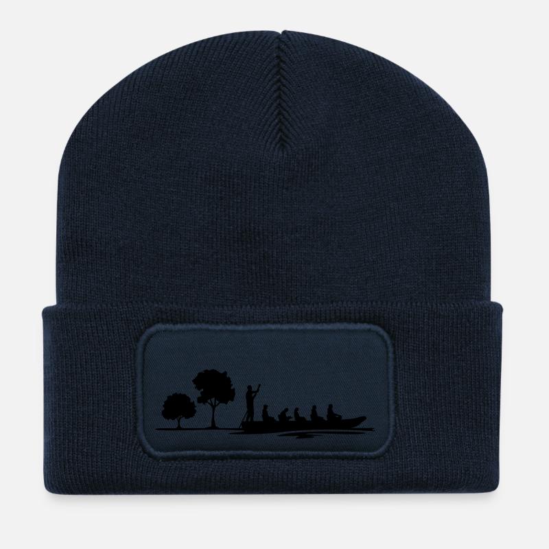 Freizeit - Kahnfahrt - Recycelte Patch Beanie - French Navy