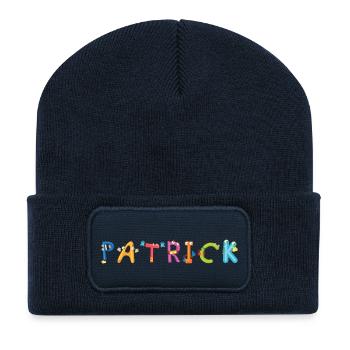 Patrick - Recycelte Patch Beanie - French Navy - Vorne