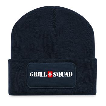 Grillades Squad Grillades - Beanie recyclé à patch - bleu marine - Devant