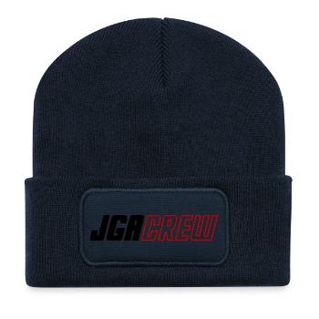 JGA Crew Junggesellenabschied - Recycelte Patch Beanie - French Navy - Vorne
