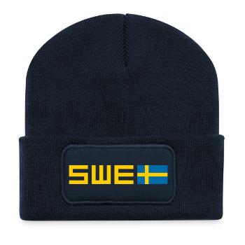 Sweden - Recycled Patch Beanie - french navy - Front