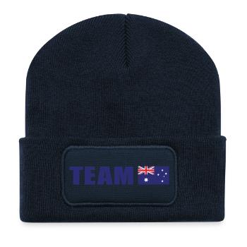 Team Australia - Recycled Patch Beanie - french navy - Front
