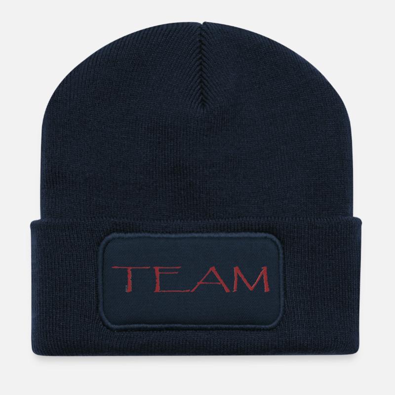 Team - Recycelte Patch Beanie - French Navy