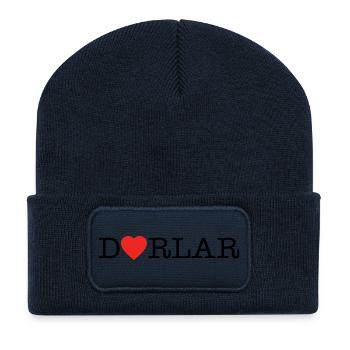 Dorlar - Recycled Patch Beanie - french navy - Front