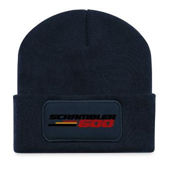 SCRAMBLER600 - Recycelte Patch Beanie - French Navy - Vorne