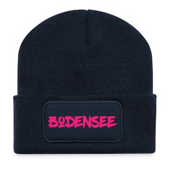 Bodensee - Süddeutschland - Österreich - Schweiz - Recycelte Patch Beanie - French Navy - Vorne