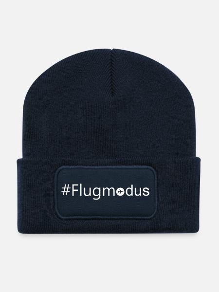 Flugmodus - Recycelte Patch Beanie - French Navy