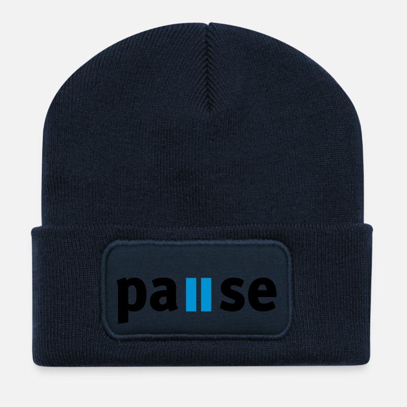 Pause - Recycelte Patch Beanie - French Navy