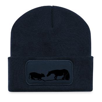 Cutting Horse - Recycelte Patch Beanie - French Navy - Vorne