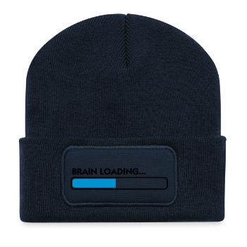Brain loading - Recycled Patch Beanie - french navy - Front