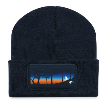 MTB Sunset Trailride - Recycled Patch Beanie - french navy - Front
