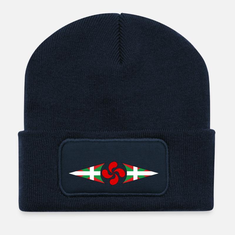 Euskadi (Baskenland) - Recycelte Patch Beanie - French Navy