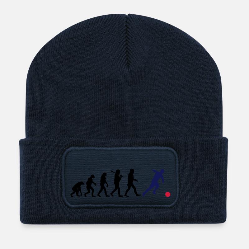 EVOLUTION FOOTBALL - Beanie recyclé à patch - bleu marine