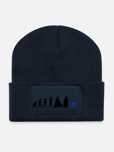 EVOLUTION DARK VADOR - Beanie recyclé à patch - bleu marine