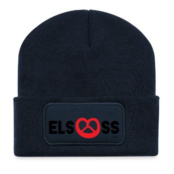 Alsace : Bretzel - Beanie recyclé à patch - bleu marine - Devant