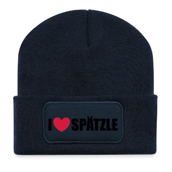 Spätzle - Recycelte Patch Beanie - French Navy - Vorne