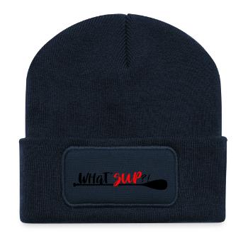 What´SUP Stand Up Paddle Enthusiast? - Recycelte Patch Beanie - French Navy - Vorne