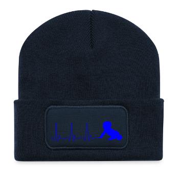 ECG HEARTLINK CHILD blue - Recycled Patch Beanie - french navy - Front