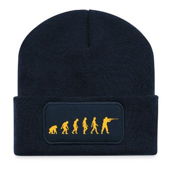 The Evolution Of Hunters - Recycled Patch Beanie - french navy - Front