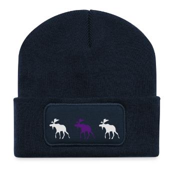 finland elk - Recycled Patch Beanie - french navy - Front