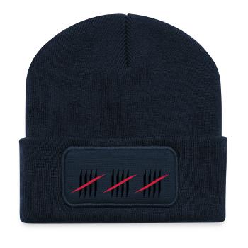 15 - Beanie recyclé à patch - bleu marine - Devant