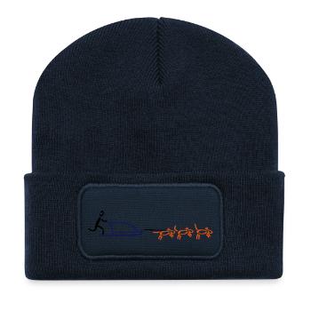 Dog Sled Dog Sports - Recycled Patch Beanie - french navy - Front