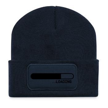 loading__f1 - Recycled Patch Beanie - french navy - Front