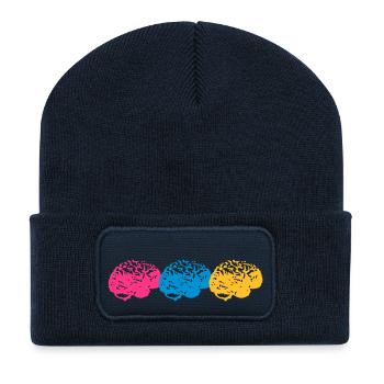 Brains - Recycled Patch Beanie - french navy - Front
