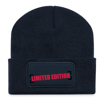 Limited Edition - Recycelte Patch Beanie - French Navy - Vorne