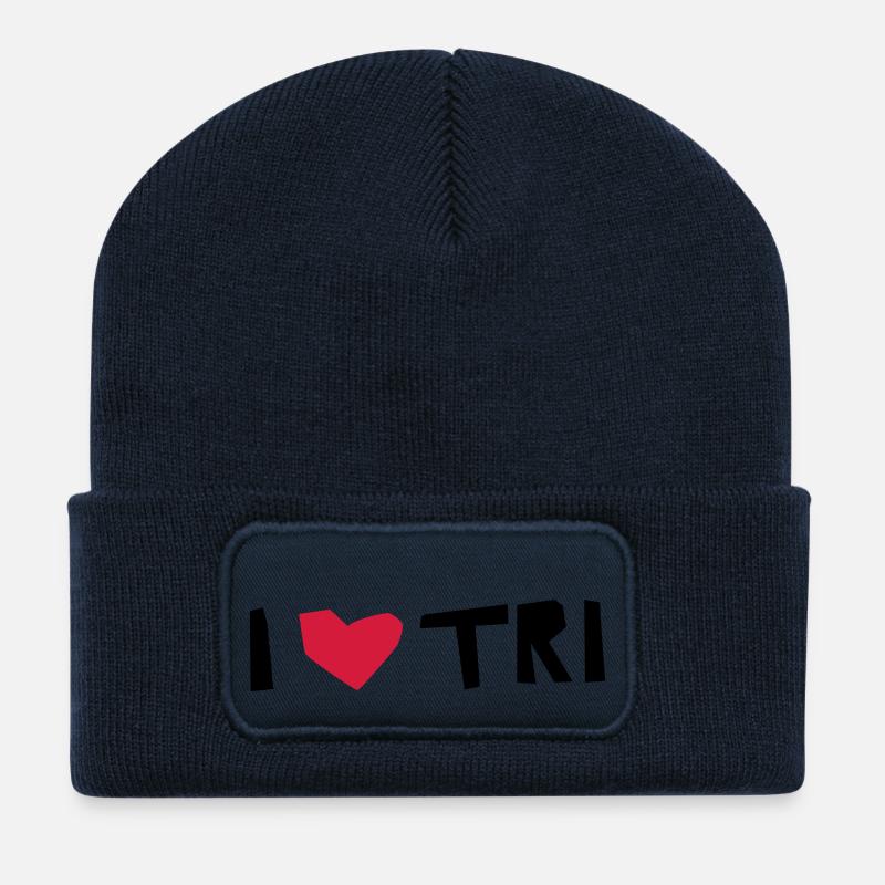 triathlon freestyle - Recycelte Patch Beanie - French Navy