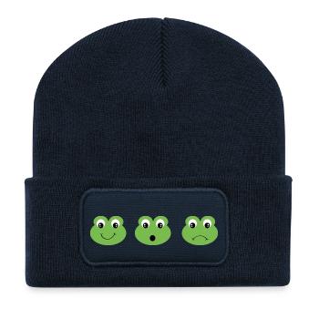 Frog - Recycled Patch Beanie - french navy - Front