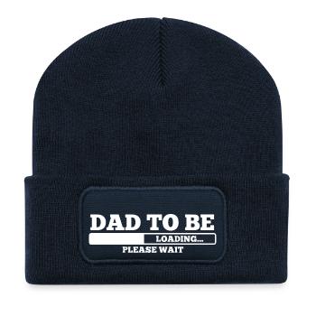 Dad to be - Recycelte Patch Beanie - French Navy - Vorne