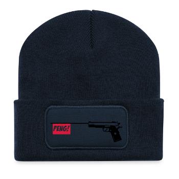 Pistole PENG 2c - Recycelte Patch Beanie - French Navy - Vorne