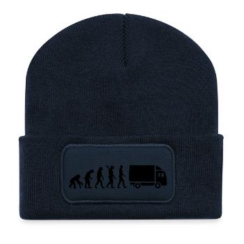 LKW - Recycelte Patch Beanie - French Navy - Vorne