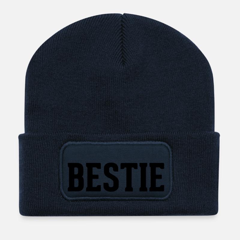 Bestie - Recycelte Patch Beanie - French Navy