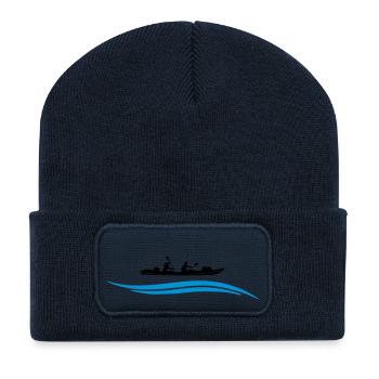 Kanu Wasser - Recycelte Patch Beanie - French Navy - Vorne