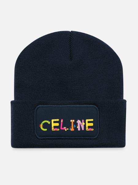 Celine - Recycelte Patch Beanie - French Navy