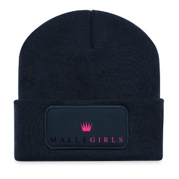malle girls krone - Recycelte Patch Beanie - French Navy - Vorne