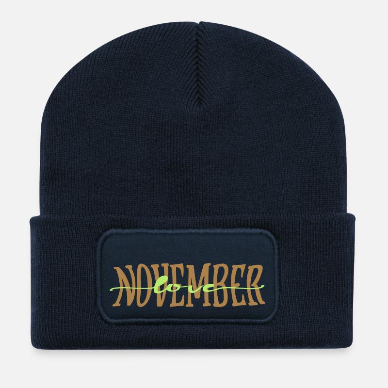 November - Recycled Patch Beanie - french navy