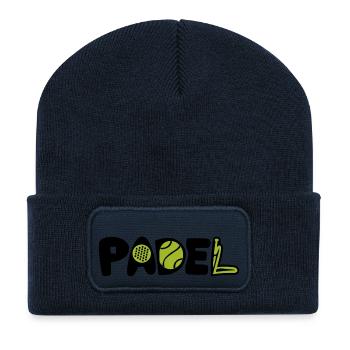 Padel 1 - Recycelte Patch Beanie - French Navy - Vorne