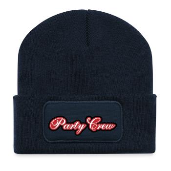 Équipe de fête - Beanie recyclé à patch - bleu marine - Devant