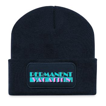 Permanent Vacation Miami Style - Recycled Patch Beanie - french navy - Front