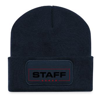 Equipe - Beanie recyclé à patch - bleu marine - Devant