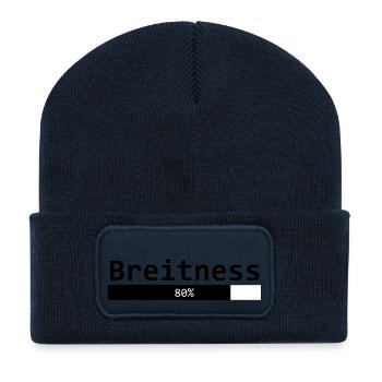 Breitness 80 - Recycelte Patch Beanie - French Navy - Vorne