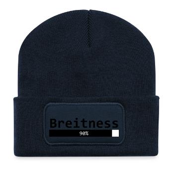 Breitness 90 - Recycelte Patch Beanie - French Navy - Vorne