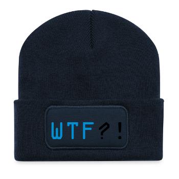 wtf - Recycelte Patch Beanie - French Navy - Vorne