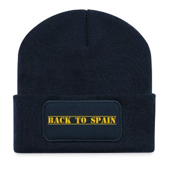 Spain Spanien - Recycelte Patch Beanie - French Navy - Vorne